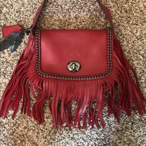 Coach small Dakota fringe crossbody